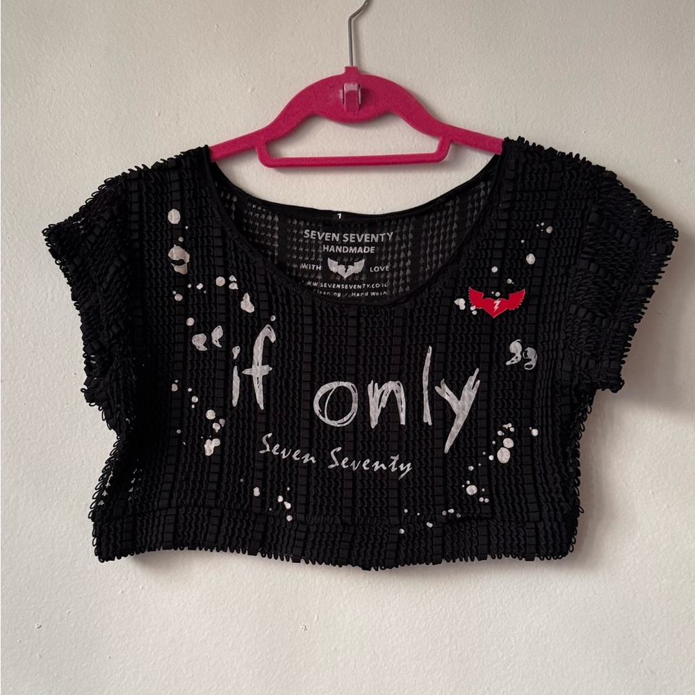 Seven Seventy. Limited edition. Small. Crop top.